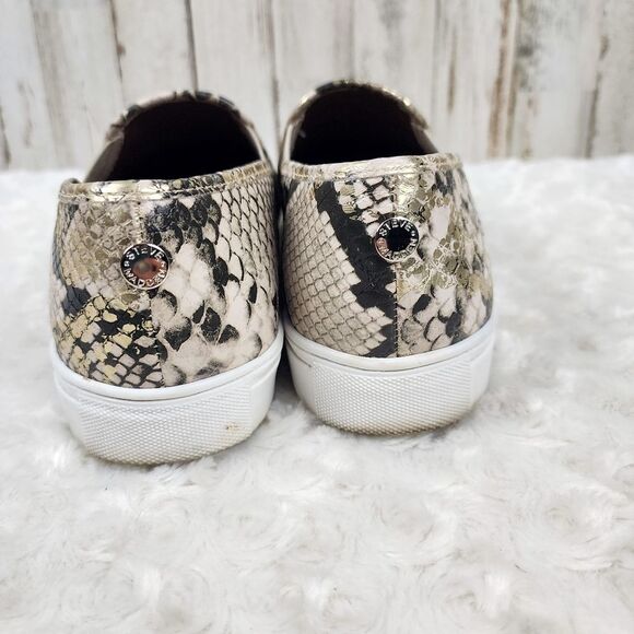 Steven Madden Snakeskin Slip On Sneakers Size 9.5 - Picture 6 of 10